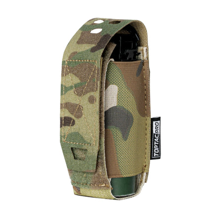 TOPTACPRO 500D Cordura Molle Camouflage Magazine Pouch Tactical Pouches Flash Bang Pouch Tactical Flashlight Holder
