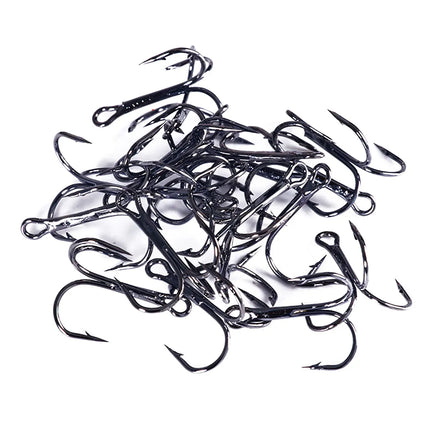 Hot Sale 20pcs/box High Carbon Steel Fish Hook Treble Stainless Steel Pesca Fishing Hooks