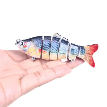 10cm 18g Fishing Lures Multi-section Hard Fishing Bait Lifelike Artificial Bait 6 Segment Swimbait