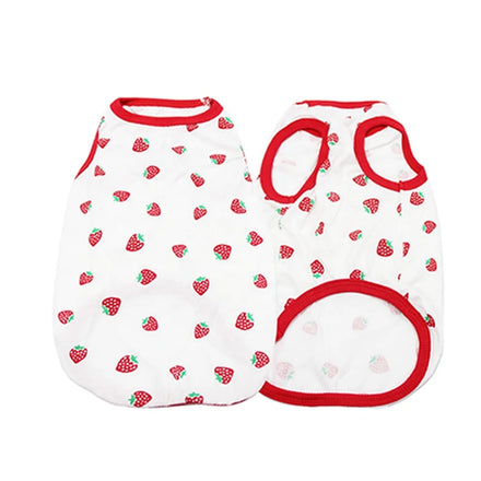 OEM ODM Soft 100% Cotton Pet Vest for Small Dogs Cats Skin-Friendly Sleeveless Puppy Kitten Shirt Pet Vest Dog Cat Summer Top