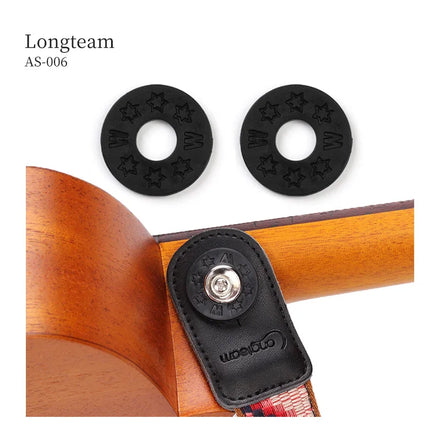 Wholesale Silicone Bass Strap Lock Button Rubber Guitar Belt Lock Ukulele Accessories Longteam AS-006