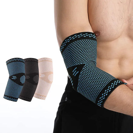 4022#Sports Knitted Compression Comfortable Elbow Brace Sleeve Nylon Elastic Elbow Support Elbow Brace Protector