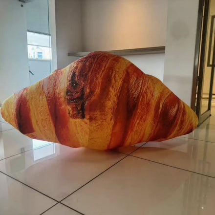 Custom 3M Long Advertising Inflatable Croissant Realistic Inflatable Bread for Decoration