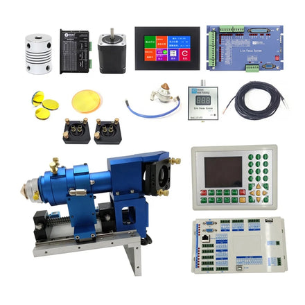 Blue Metal & Nonmetal Laser Cutting Head and Ruida RDC6332M LFS-AM-T43 Control System Set for Laser Cutting Machine