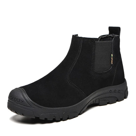 Anti Smashing and Anti Piercing Suede Labor Protection Shoes Safety Protection Work Welding Boots