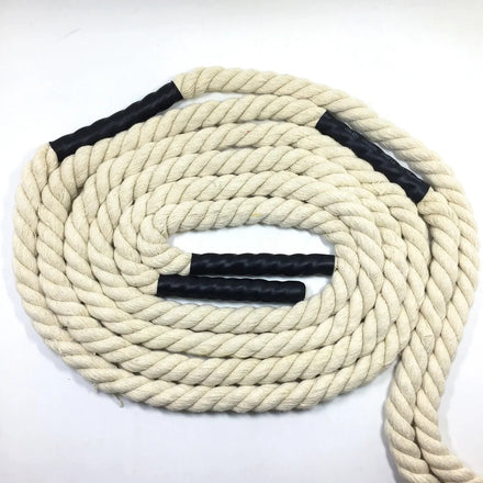 Custom 3-strand Twisted 100% Polyester High Tenacity Coated Macrame Jump Cord 5mm Diameter 100cm Length Students & Bags Use