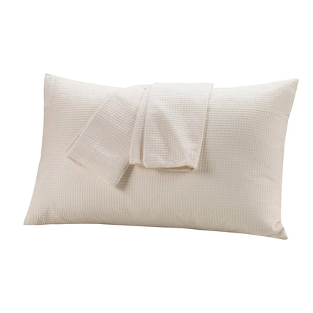 Pillow Protector Low Allergy Cotton Terry Standard Waterproof Plaid Knitted Set of 4 Pillow Covers 18 X 18 Outdoor Waterproof