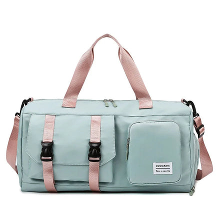 Customized Large Capacity Waterproof Fitness Gym Bag Wet Pocket Zipper Fashionable for Men Women Weekend Big Sport Gym Bag Shoe