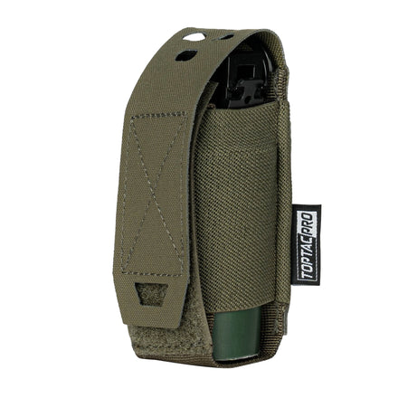 TOPTACPRO 500D Cordura MOLLE Pouch Mag Pouch Flash Bang Pouch Tactical Flashlight Holder