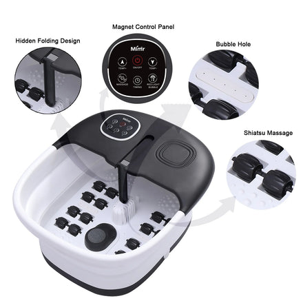 Factory OEM Wireless Remote Constant Heating Timing Shut-Off Foldable Relieve Fatigue Spa Foot Massage
