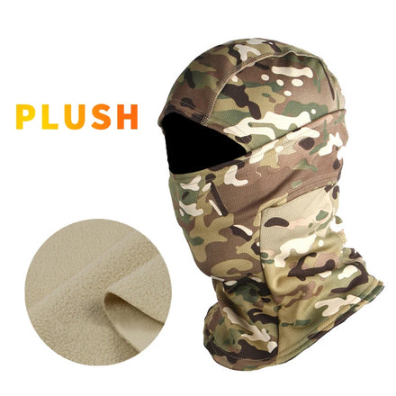 Wholesale Winter Windproof Breathable Cycling Thermal Fleece Lined Camo Ski Mask Warm Balaclava Hat Full Face Cover Character
