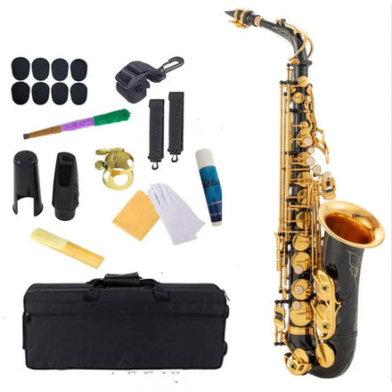 Made in China 2022 Professional Alto Drop E Saxophone Gold Alto Saxophone Hand Carved Flower