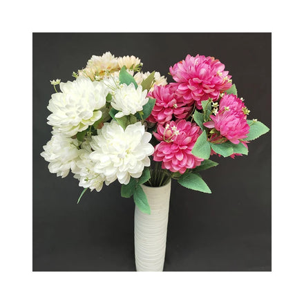 Centerpiece Flower 9 Head Small Dahlias Decoration Mariage Artificial Flowers Decorative