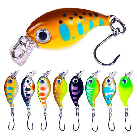 3.6CM 2.1G Best Bass Fishing Lures Deep Diving Small Crankbaits