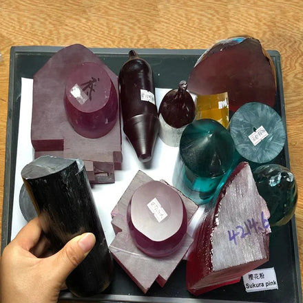 Starsgem Lab Gemstone Raw Material Red Sukura pink Orange Alexandrite Dark Blue Paraiba Padparadscha Yellow Lab Created Sapphire