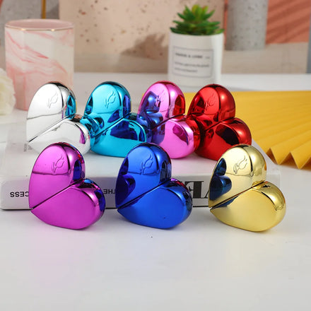 Women Beauty Daily Using 25ML Heart Shape Small Glass Perfume Bottle with Pump Sprayer and Screen Printing