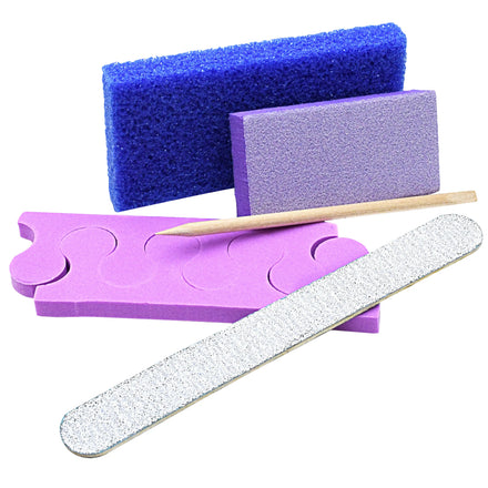 Home Delivery 5pcs Foot Spa Nail Kit Pedicure Manicure Kits for Salon