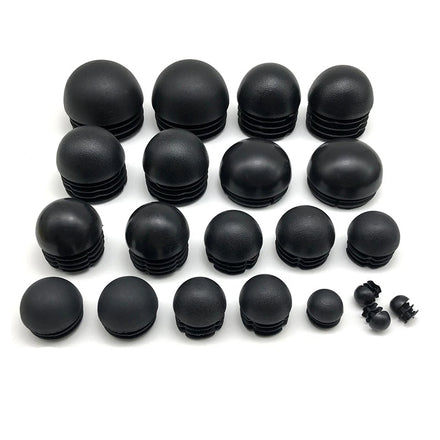 Half Round Plastic Plug Steel Pipe Plastic Plug HeadInner Plug Plastic Tube Inserts Chair Leg End Caps for Furniture Legs