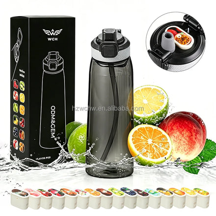 BPA Free Plastic Tritan Flavouring Air Drinking Fruit Water Bottle
