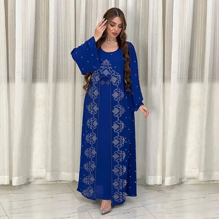 Muslim Robe Mixed Color/casual Style Printed Clothing of Oman Islamic Kaftan
