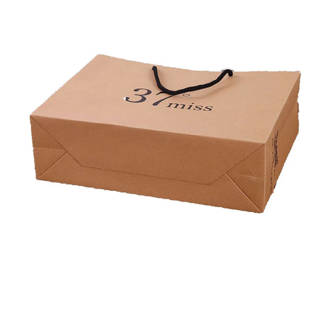 Creatrust No Handle Kraft Shopping Coloured Favour Black Paper Favor Bag Paper Bag