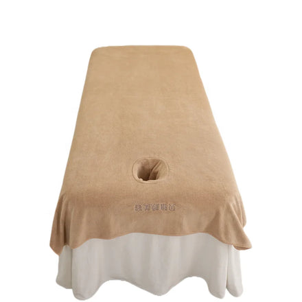 Luxury Velvet Beauty Bed Cover Bed Sheet Beauty Salon Coral Fleece Flannel Massage SPA Sabnanas With/no Hole