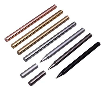 GemFully Stationery Supplier Hot Items for Sell Online Luxury Copper Uni Ball Gel Pen Slim Brass Pen with logo