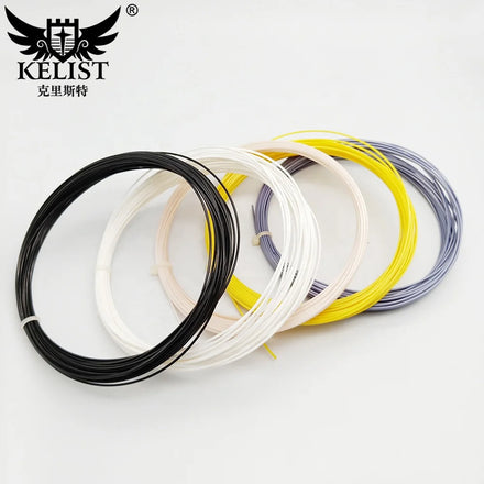 KELIST Custom Quality 1.25 Tennis String 12m Reel Durable Polyester Custom Logo & Multi-color Options