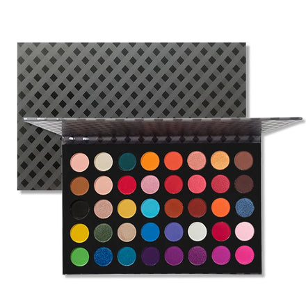 Waterproof Shimmer 40 Color High Pigmented Mineral Powder Long Lasting Glitter Eyeshadow Palette for All Skin Tones