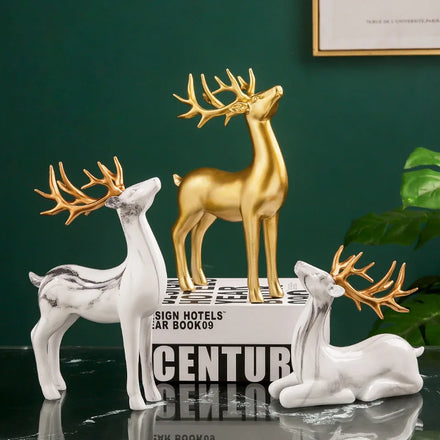 Christmas Decoration Elk Interior Modern Table Living Room Gold Deer Accessories Decoration Home Decor for Home