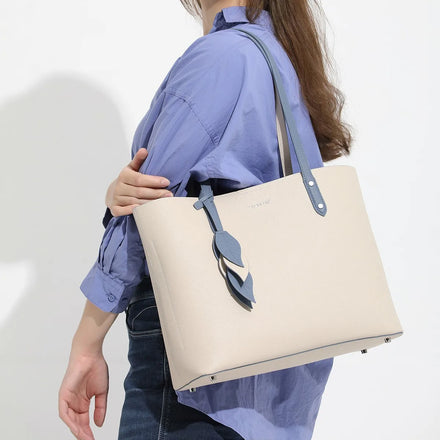 Classic Style Selection Top Layer Cowhide Waterproof Durable Fashionable Urban Style Daily Shopping Women's Bag