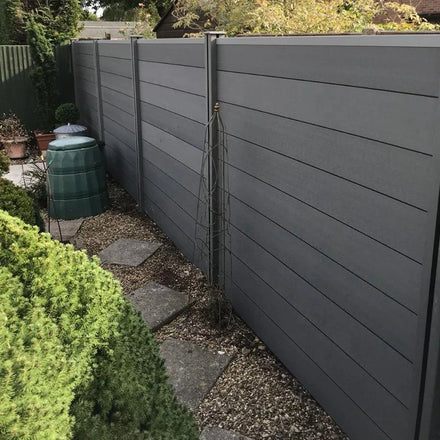 Wood Plastics Composite Wpc Uv Resistant Waterproof Fence Board 1.8*1.8m Fencing for Outdoor Garden Privacy Fence Panels
