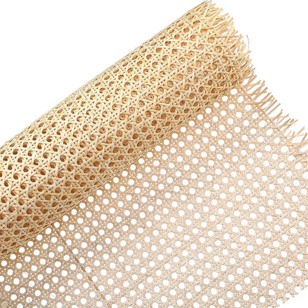 Wholesale Furniture Decoration Natural Rattan Webbing 23.6 Inch Open Mesh Rattan Cane Webbing Rattan Roll Natural Webbing