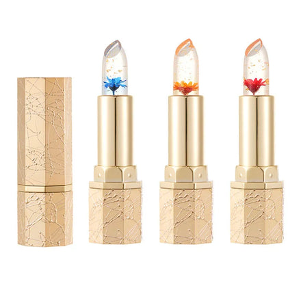 Private Label DHDH Long-lasting Moisturizing Shiny Jelly Warm Discolored Lipstick 3 Colors
