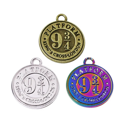 Eco-Friendly Jewelry Tags Accessory Handmade Round logo Embossed Metal Charms Pendant for Zipper Puller