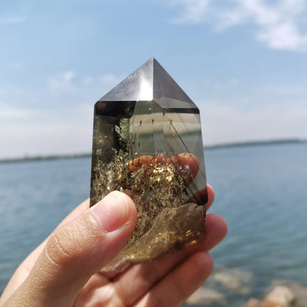 Hot Sale High Quality Natural Big Size Citrine Quartz Crystals Healing Wand Points for Fengshui Ornaments