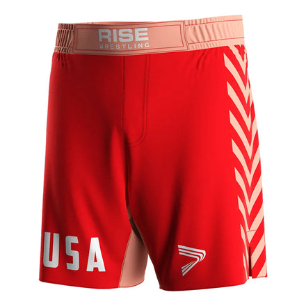 US National Team Professional Men's Wrestling Shorts Quick Dry Breathable and Durable for Daily Training