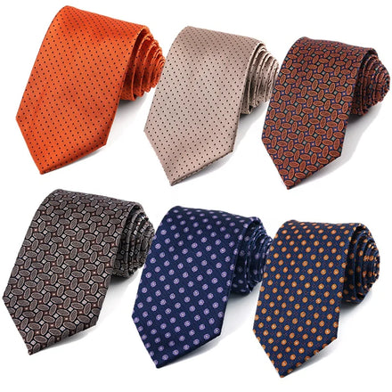 Wholesale Supplier Designer Italian Neck Tie Business Wedding 8cm Width Men Neckties Gravatas Polyester Ties