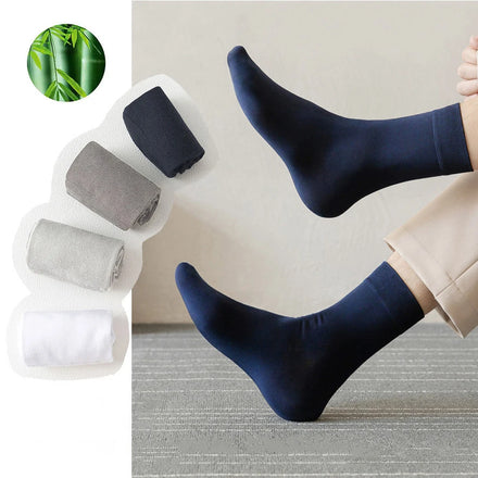Wholesale Unisex Bamboo Fiber Crew Socks Plain Color Business Formal Dress for Men and Women Summer Minimum Order 5 Pairs