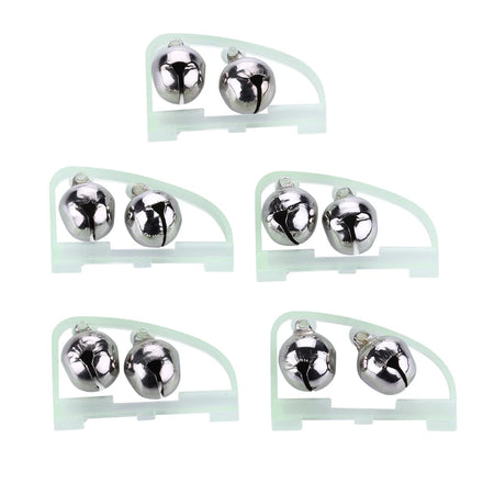 Fishing Bite Indicator Fishing Rod Alarm Bells Night Light Clamp Tip Clip Bells Twin Bells Sea Fishing Accessories Tackle Tools