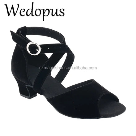 Comfortable Suede Sole Dance Shoes Black