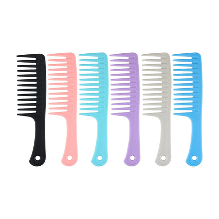 Wholesale Custom Logo Anti Static Hair Straightener Comb Barber Hot Comb Plastic Wide Tooth Hair Combs for Women