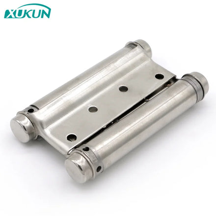XK565 Stainless Steel Furniture Hinges Traditional Design Spring Adjustable Tension Double Action Hinge for Home & Hotel Use