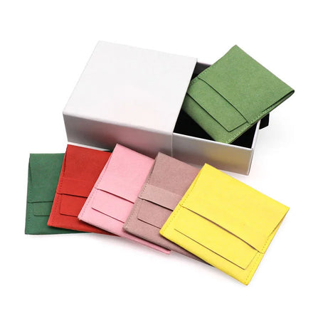 Factory Cheap Suede Microfiber Green Sunglasses Pouch Jewelry Custom Packaging Jewelry Display Suede Envelope Pouch
