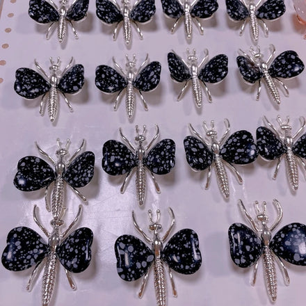 DIY Beautiful Elegant Fashion Obsidian Crystal Butterfly for Wedding Gifts