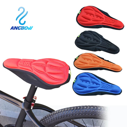 Angbow Lightweight Bicycle Saddle Cover Breathable Spandex Seat Cushion for MTB Off Road Spin Bike OEM ODM