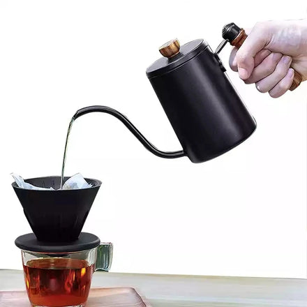 High-quality Gooseneck Coffee Kettle Stainless Kettle with Anti-scald Handle Coffee Accessories