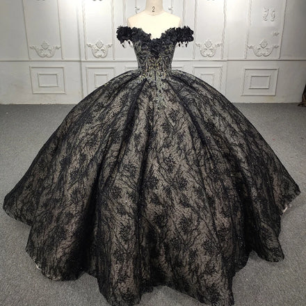 Jancember DY9950 Embroidery Vintage Luxury Fashion Elegant Ball Gown Evening Dresses for Women