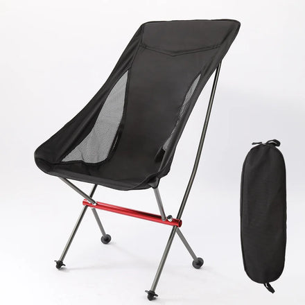 Lightweight High Back Outdoor Camping Chair Heavy Duty 300lbs Capacity Portable Camp Folding Chair for Hiking