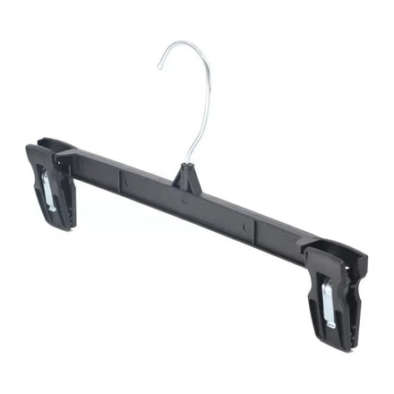 Clothing Factory Black Plastic Pants Hangers With Plastic Clips